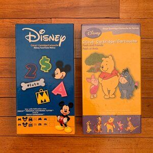 Disney Cricut Cartridges, Pooh and Friends and Mickey without the Key Pads